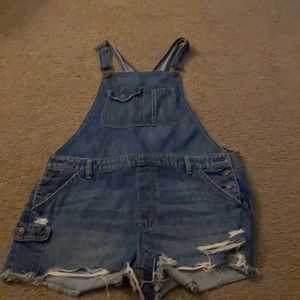 AE overall shorts
